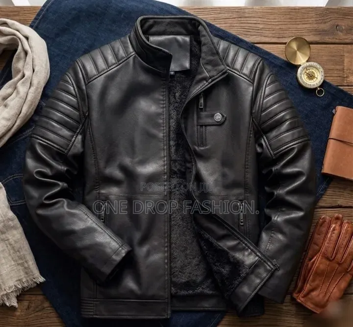 Buckled Classy Leather Jackets Sizes M-4xl