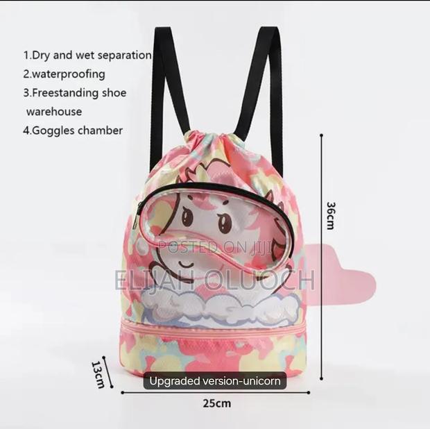 Cute Cartoon Drawstring Waterproof Swimming Bag/Gymbag - thumbnail 2