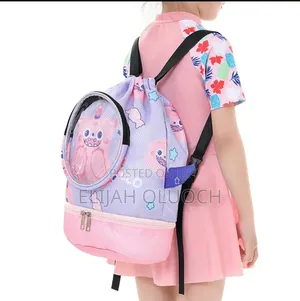Cute Cartoon Drawstring Waterproof Swimming Bag/Gymbag