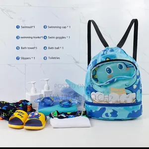 Cute Cartoon Drawstring Waterproof Swimming Bag/Gymbag