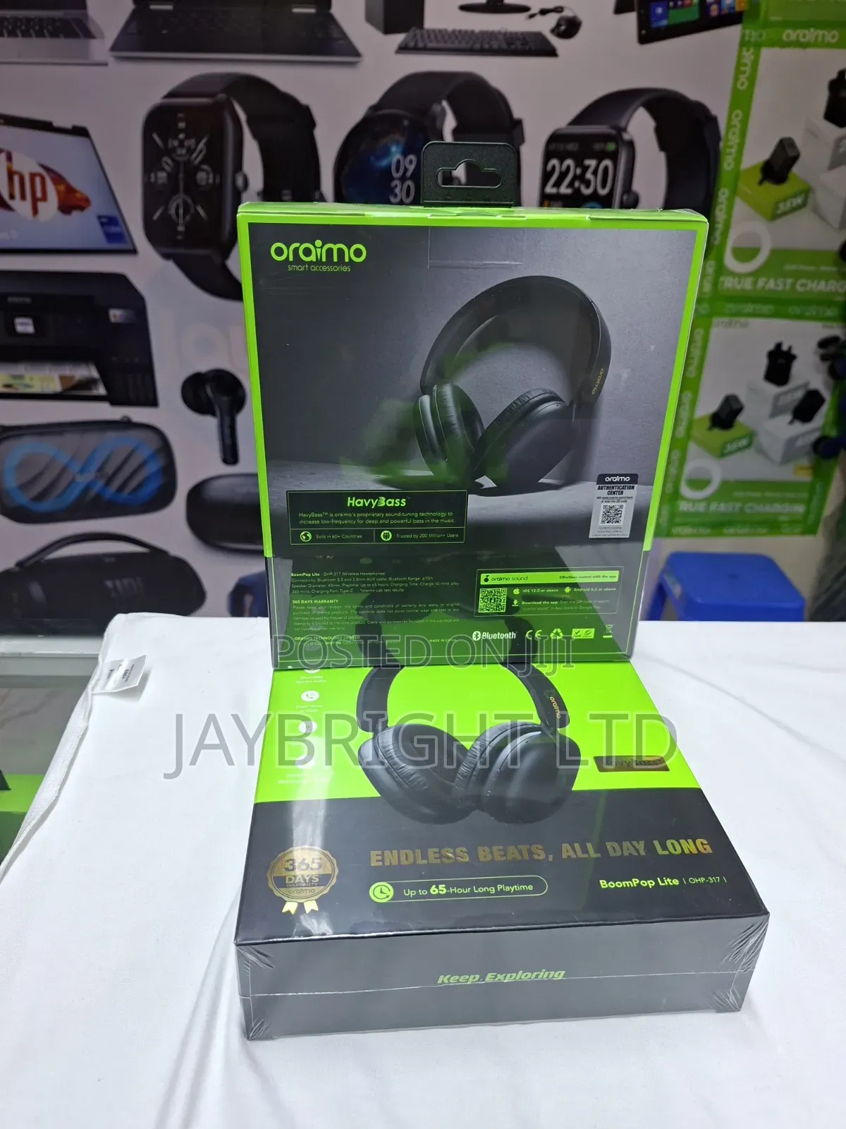Oraimo Boompop Lite Enc Over-Ear Wireless Headphones