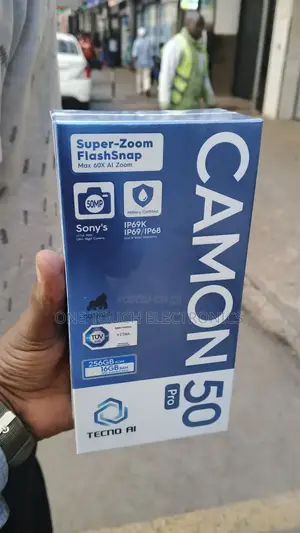 New Tecno Camon 50 Pro 256 GB Black