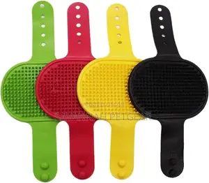 Silicone Dog Bath Massage Brush for Cat Cleaning Bath Glove Brush