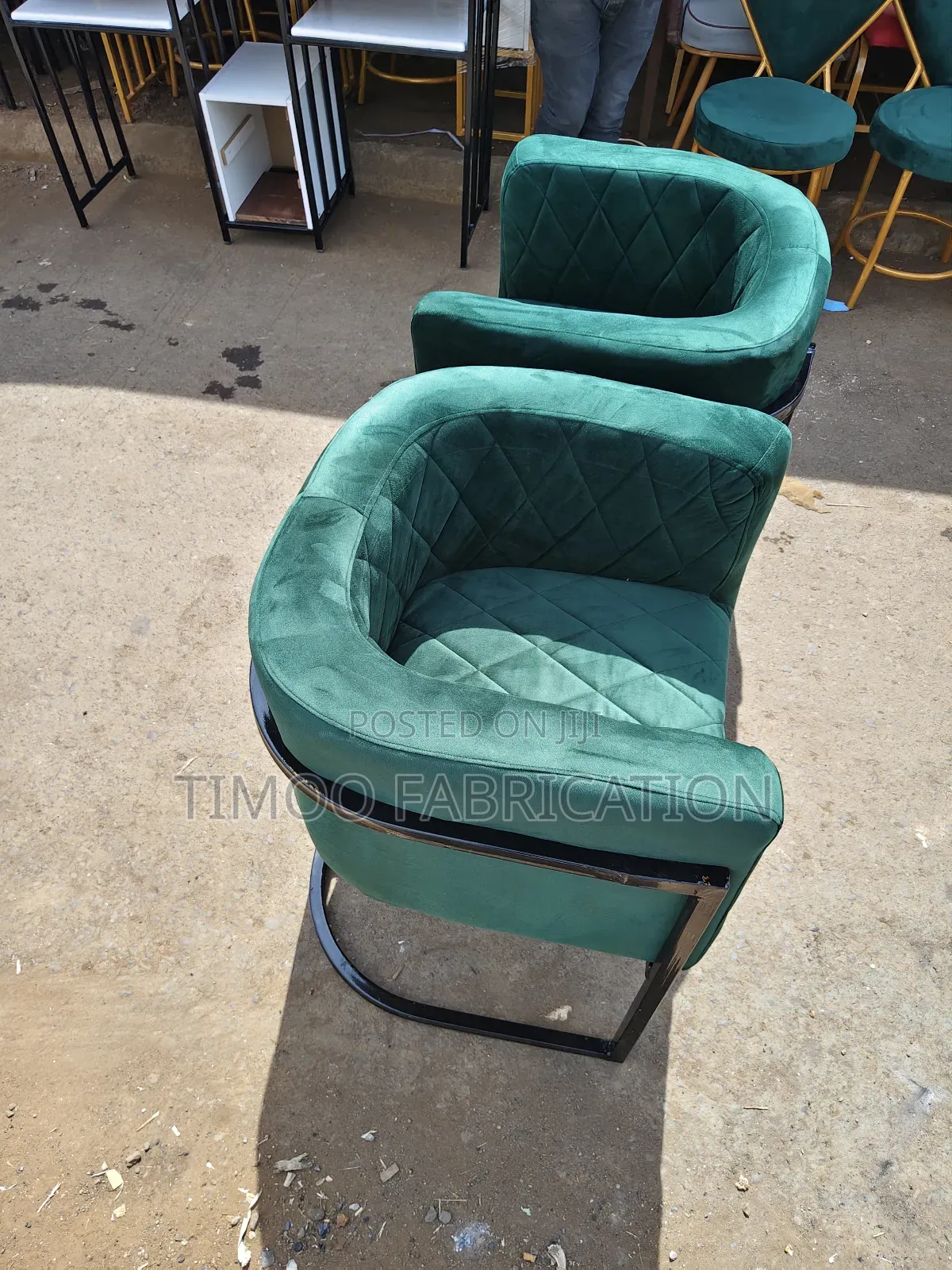 Styling Green Velvet Black Seats
