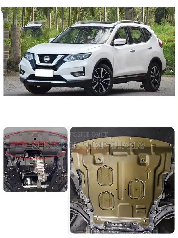 Nissan X-trail 2014-2023 Black Under Engine Guard Plate Protector - thumbnail 3