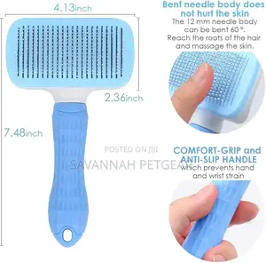 Auto Slicker Self Cleaning Brush for Grooming Dogs Cats