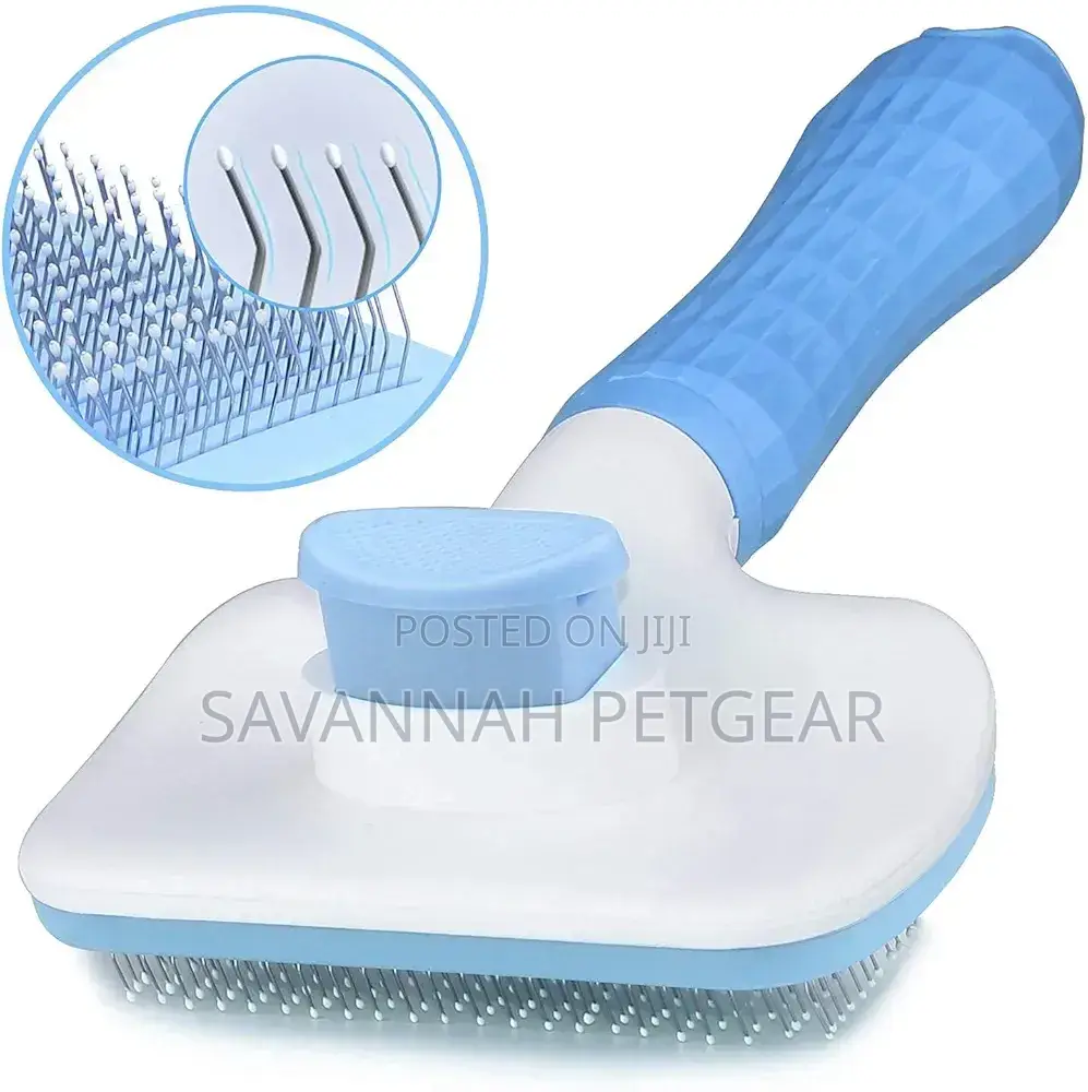 Auto Slicker Self Cleaning Brush for Grooming Dogs Cats