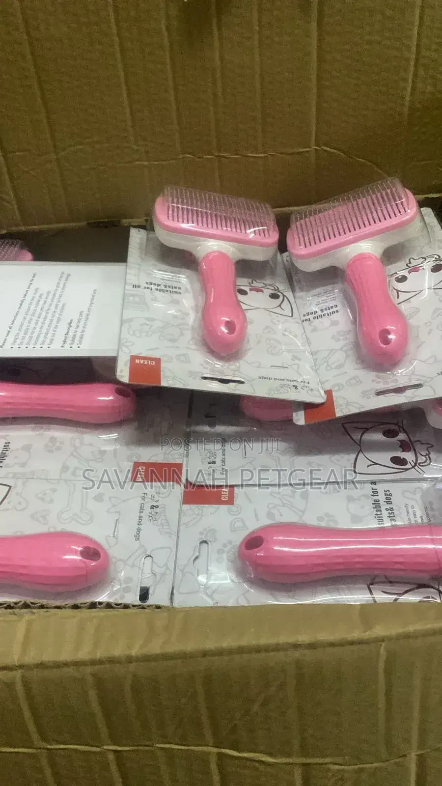 Auto Slicker Self Cleaning Brush for Grooming Dogs Cats