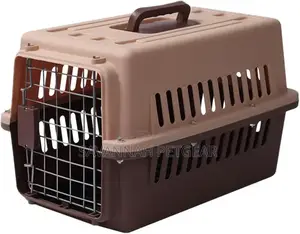Hard Sided Pet Transport Carrier Cage for Carrying Cats and Puppies