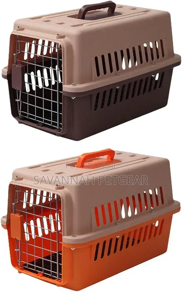 Hard Sided Pet Transport Carrier Cage for Carrying Cats and Puppies