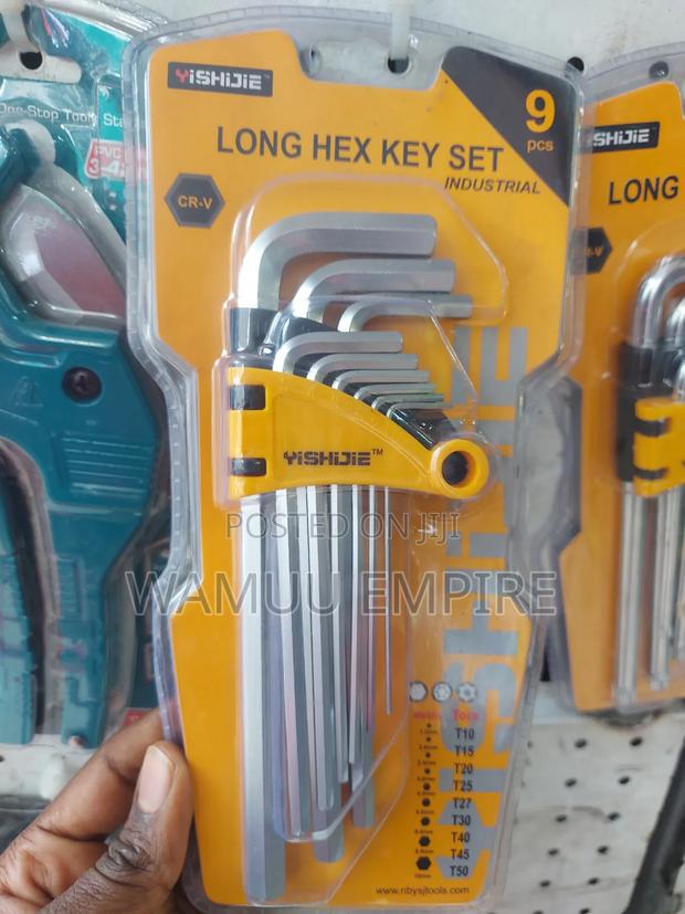 Yishijie 9-Piece Long Hex Key Set