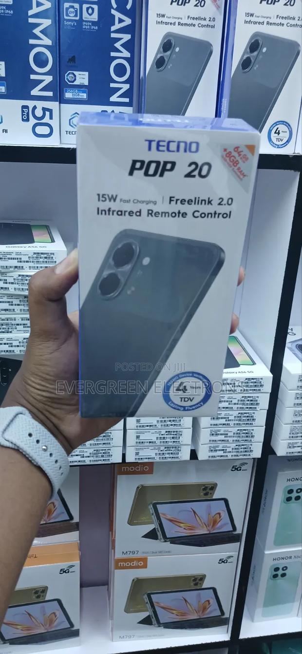 New Tecno Pop 20 64 GB Gray - thumbnail 2