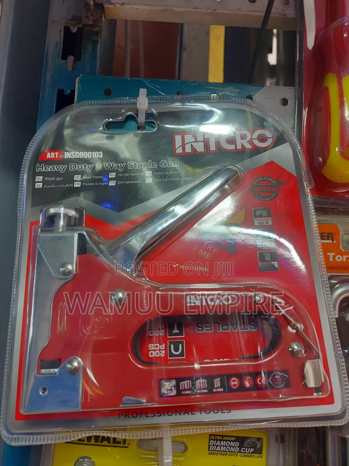 Intcro 3-in-1 Heavy-Duty Staple Gun,