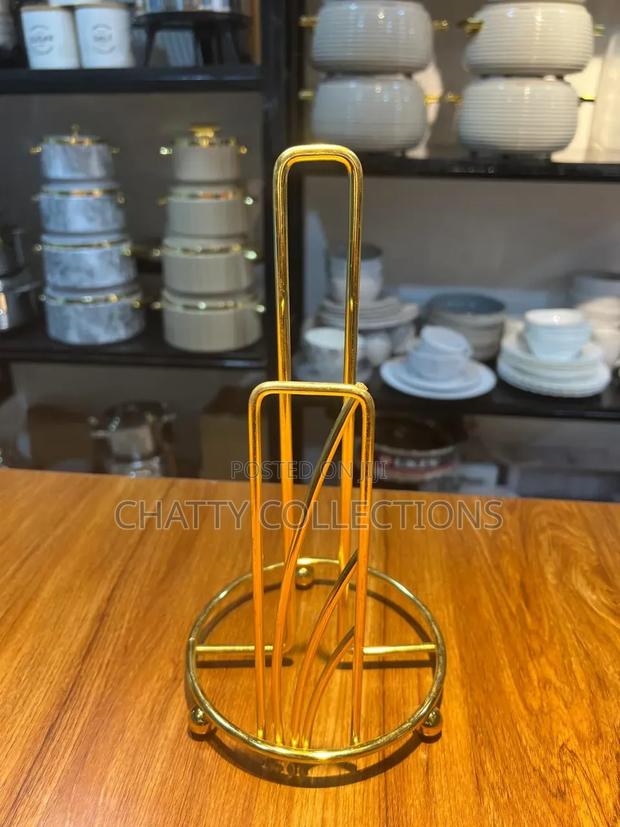 Gold Classy Kitchen Paper Towels Holder