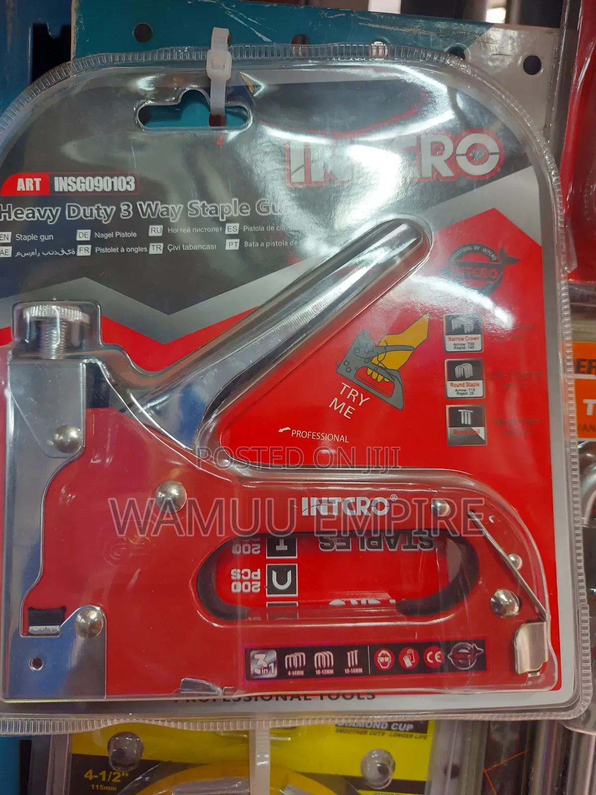 Intcro 3-in-1 Heavy-Duty Staple Gun,