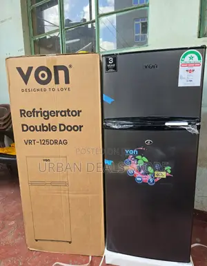Von Double Door Fridge 125l Direct Cool