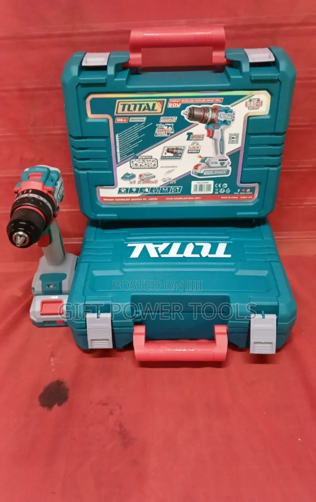 Total Brushless Cordless Impact Drill 20v/Rechargeable Brushless Drill