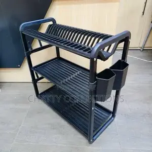 3 Tier Aluminium Dish Rack for Kitchen Counter