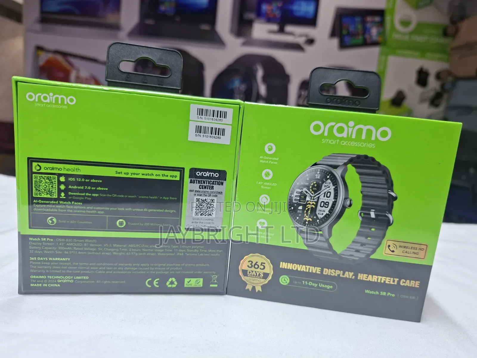 Amoled 2.5d Floating Interface Ip68 Smart Watch
