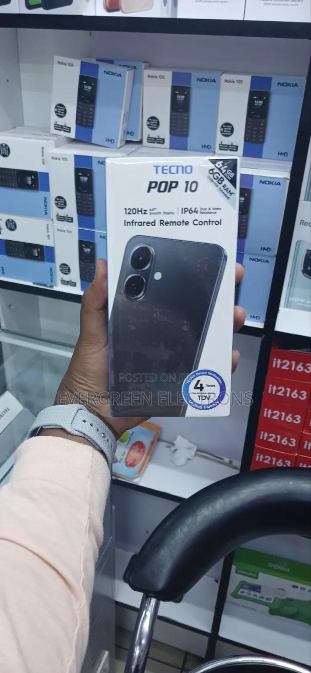New Tecno Pop 10 64 GB Black