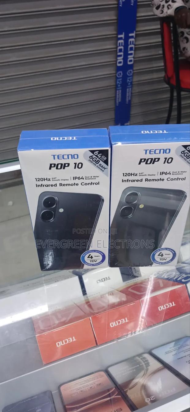 New Tecno Pop 10 64 GB Black - thumbnail 3