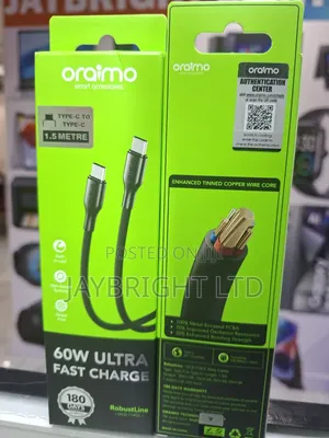 Oraimo Cable 1m 60w Type-C to Type-C Data Cable