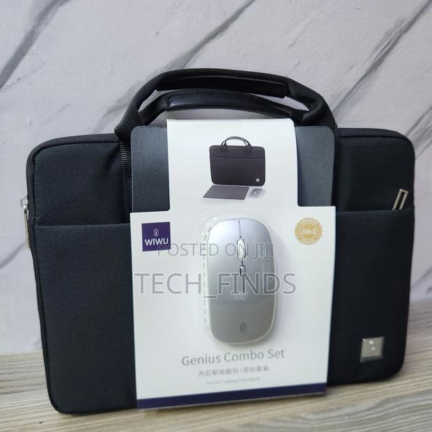 Wiwu Genius Combo Set Bag With Mouse and Mouse Pad for 14" Laptop