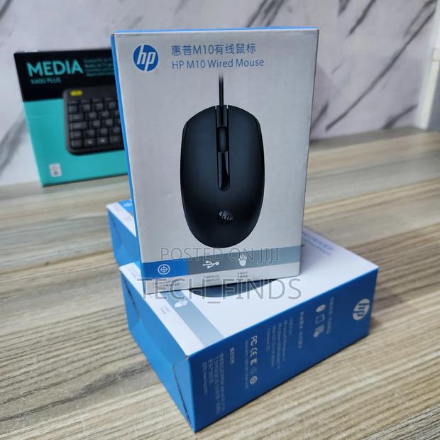 Hp M10 Wired Usb Mouse (6cb80pa) - 3 Buttons, Optical Tracking