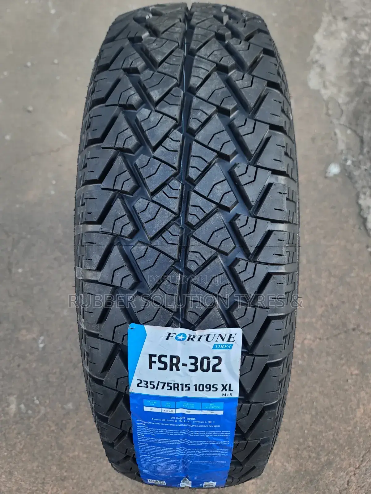 235 /75 R15 Fortune Tyres 109s X/L All-Terrain