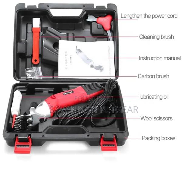 Professional Low Vibration Electric Sheep Clipper for Shearing Wool - thumbnail 5