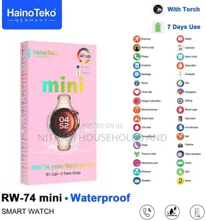 Hainoteko Rw-74 Ladies Smartwatch With 3 Straps