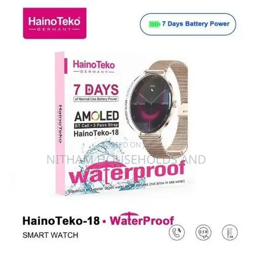 Hainoteko 23 Mini Ladies Smartwatch With 3 Straps