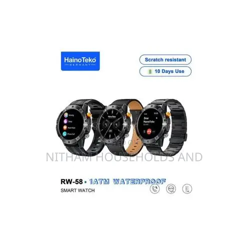 Hainoteko Rw58 Smartwatch for Men With 3 Straps