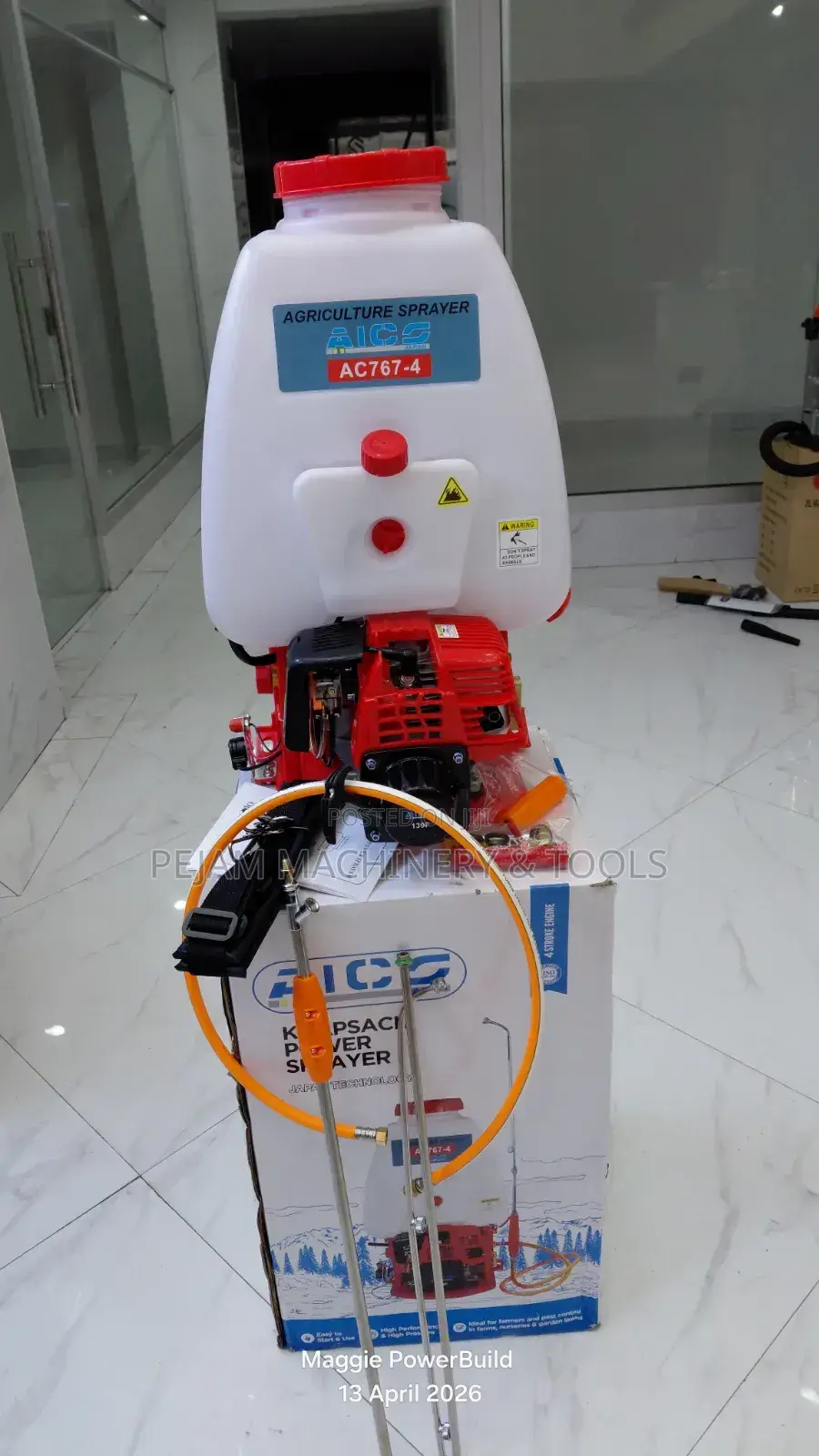 4 Stroke 25l Aico Japan Knapsack Sprayer Petrol Powered Complete