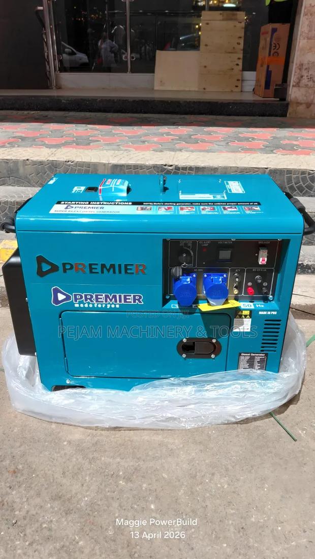 Premier 12kva Dg12000se Single Phase Silent Diesel Generator - thumbnail 3