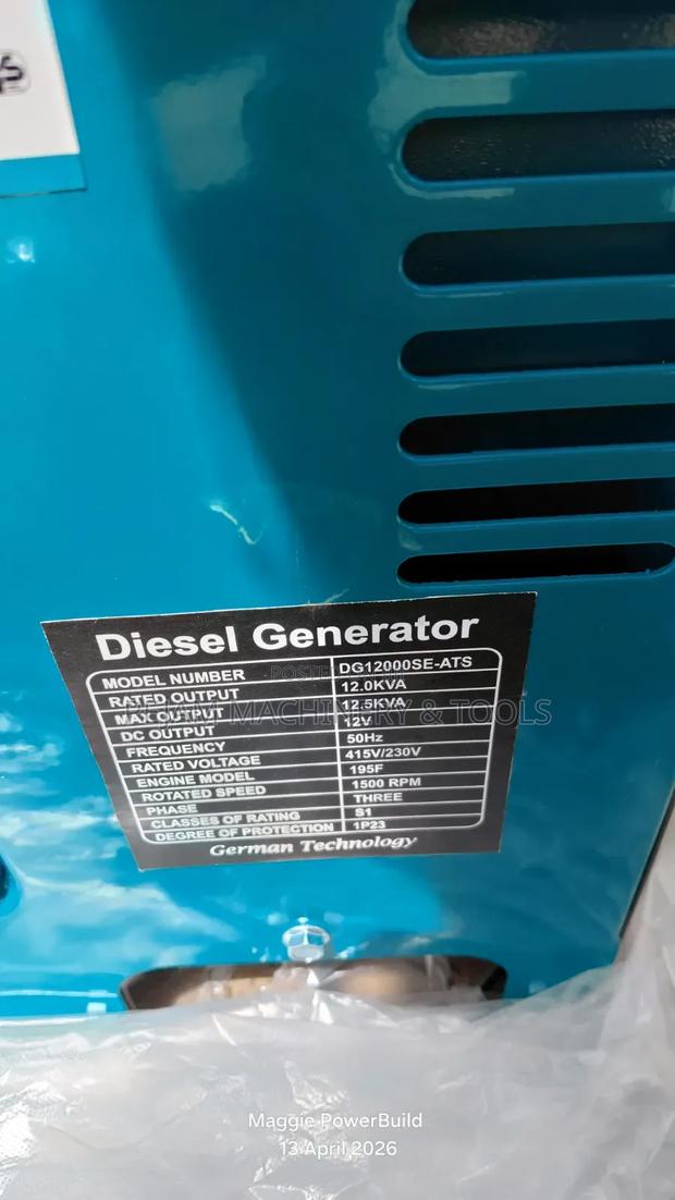 Premier 12kva Dg12000se Single Phase Silent Diesel Generator - thumbnail 4