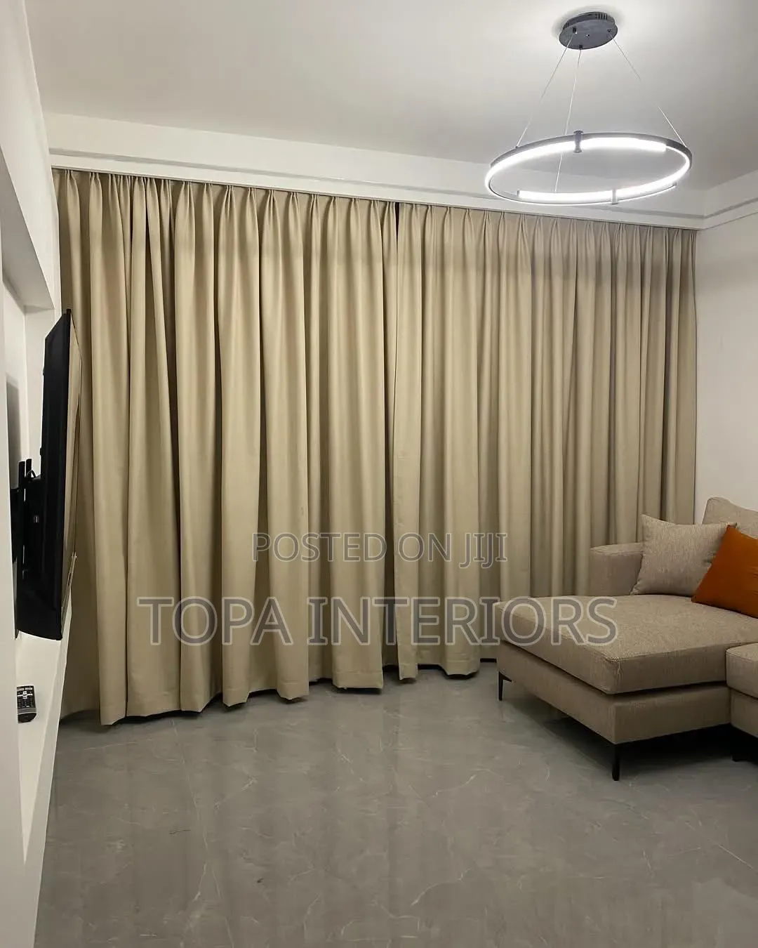 Large Sitting Room Blackout Window Curtains for House Decoration