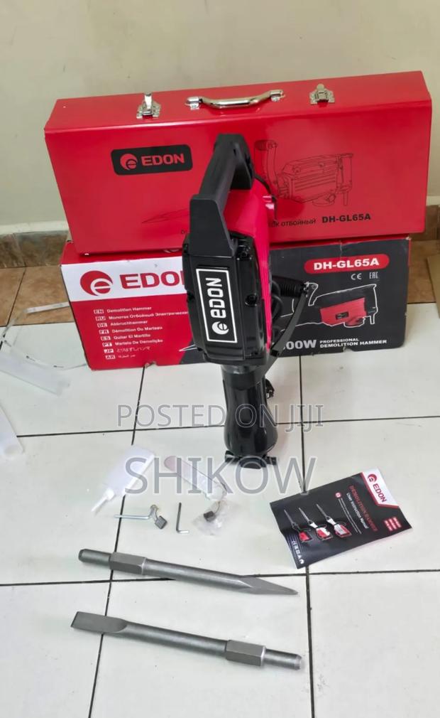 1800w Edon Heavy Duty Demolition Breaker With Bits Spare Brush