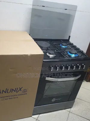 Nunix Kz660 60×60 3-Gas+1-Electric Gas Cooker