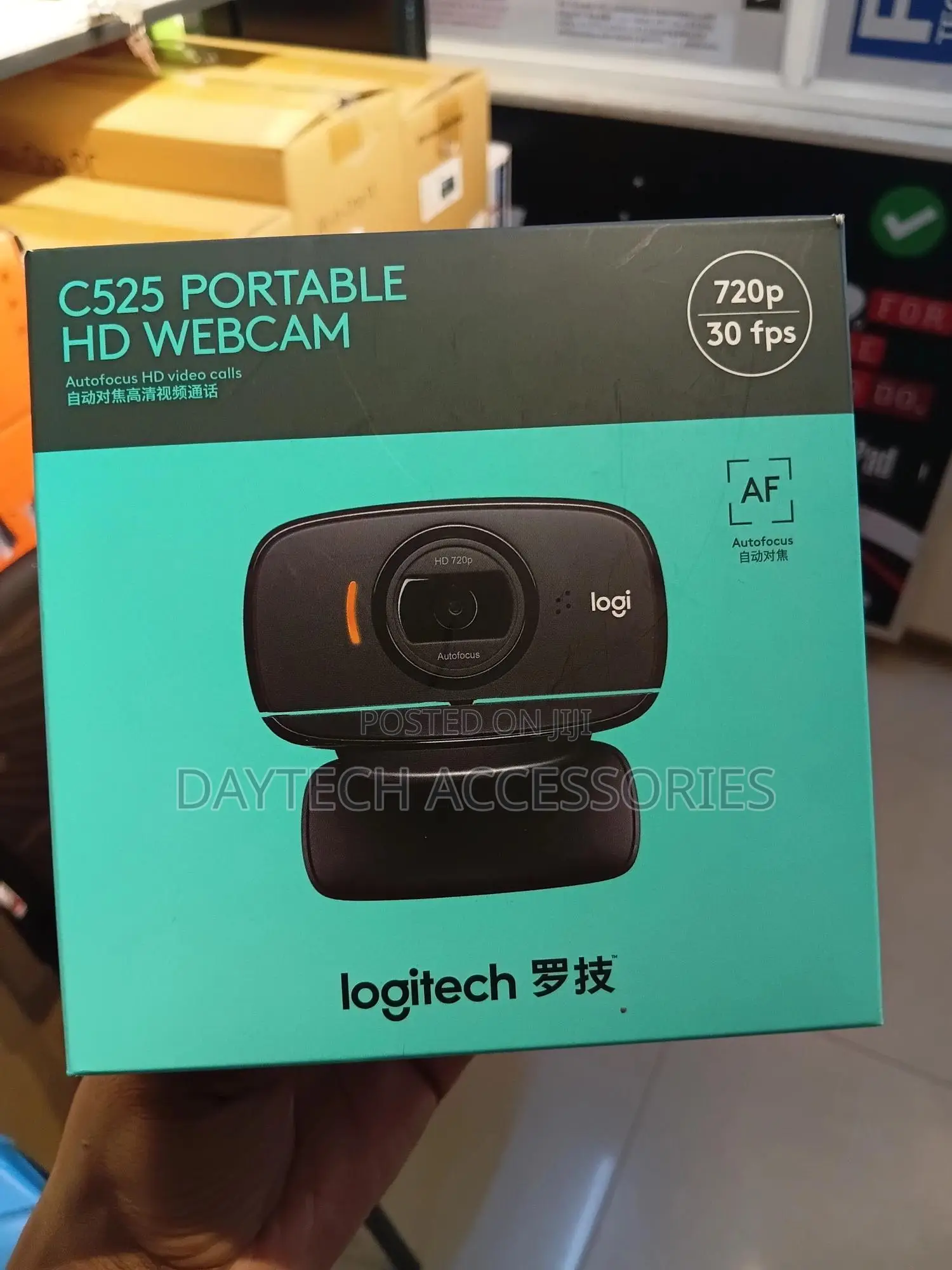 The Logitech C525 Portable Hd 720p Webcam - Black