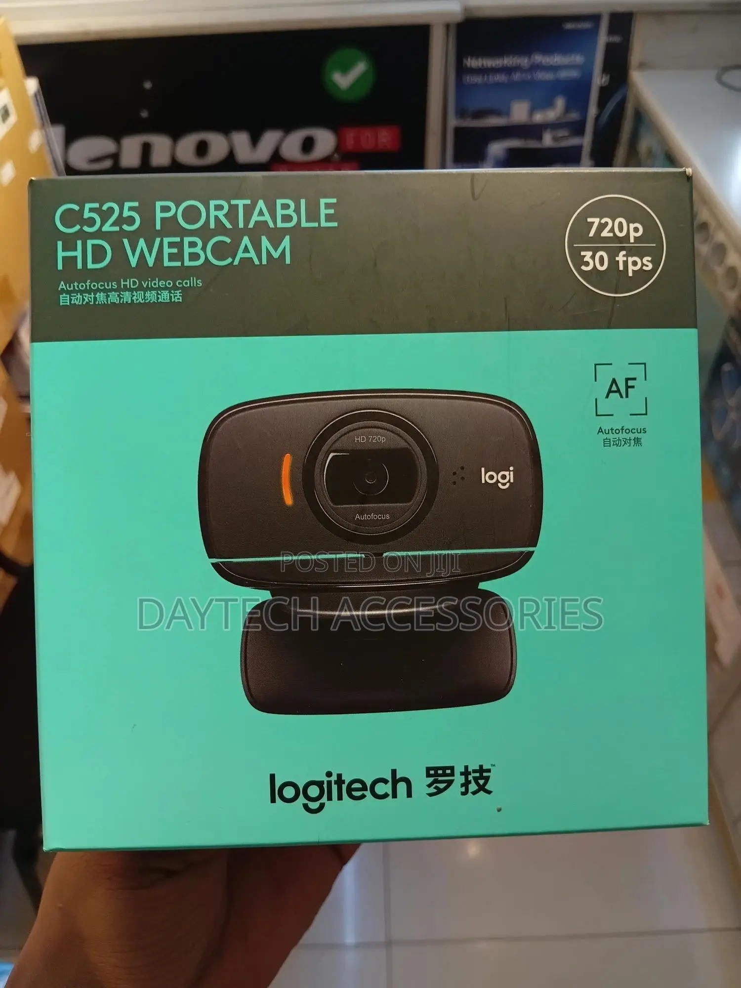 The Logitech C525 Portable Hd 720p Webcam - Black