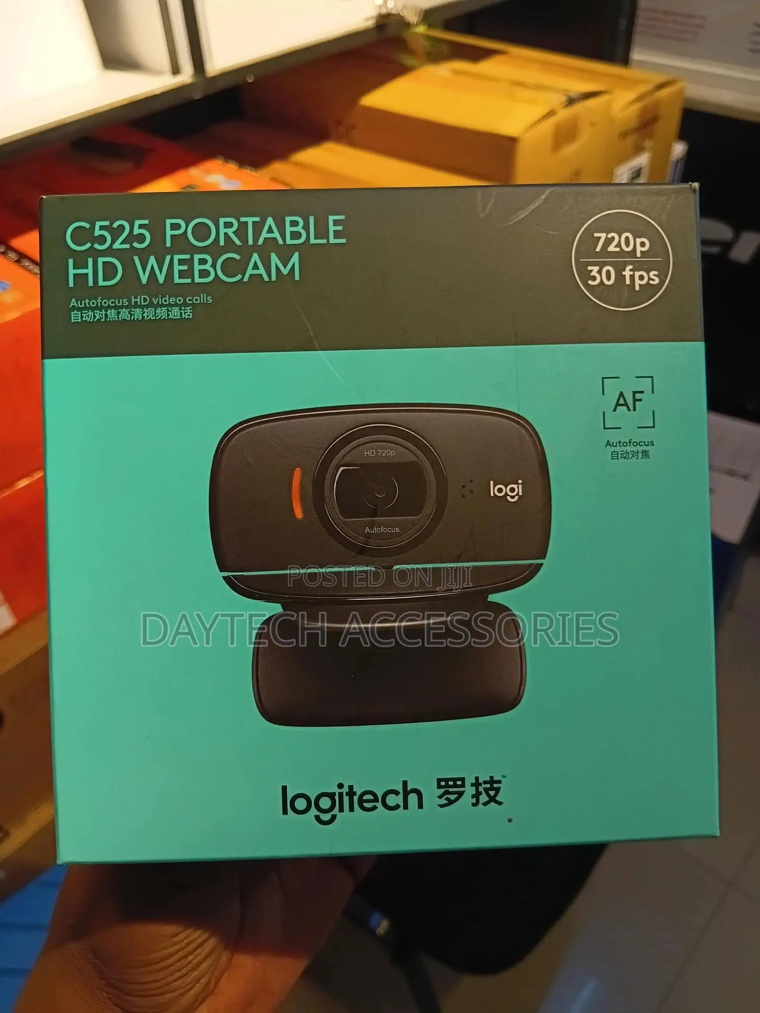 The Logitech C525 Portable Hd 720p Webcam - Black