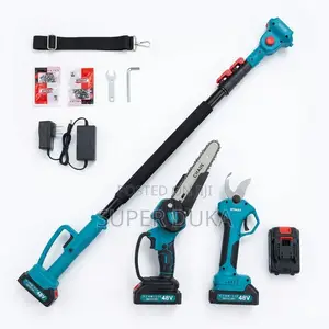 3-in-1 Btmax 48v, 16" Cordless Chainsaw, Pole Saw Pruner Combo Kit