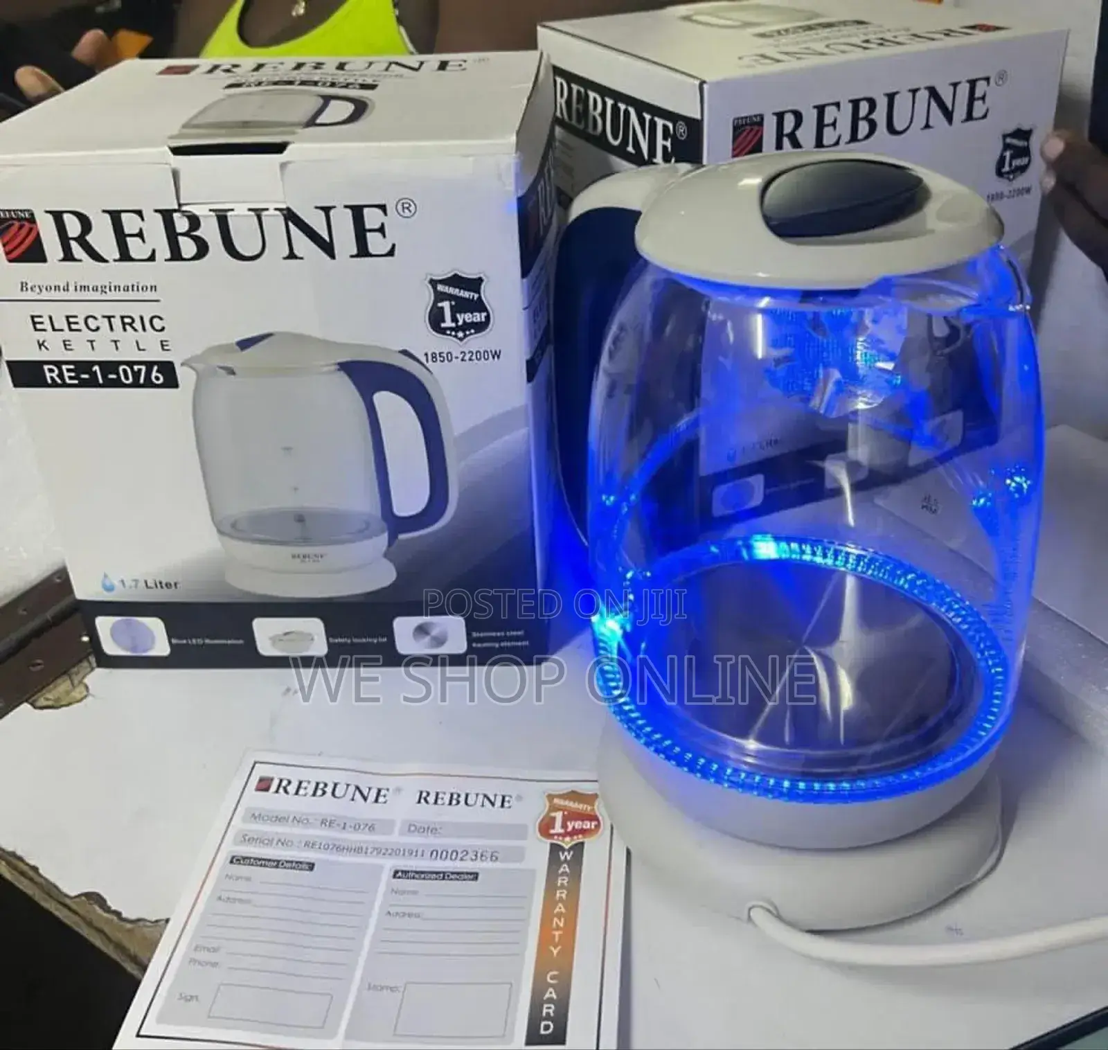 Rebune Glass Kettle.