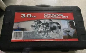 With a Case. Original Chrome 30kgs Dumbesl