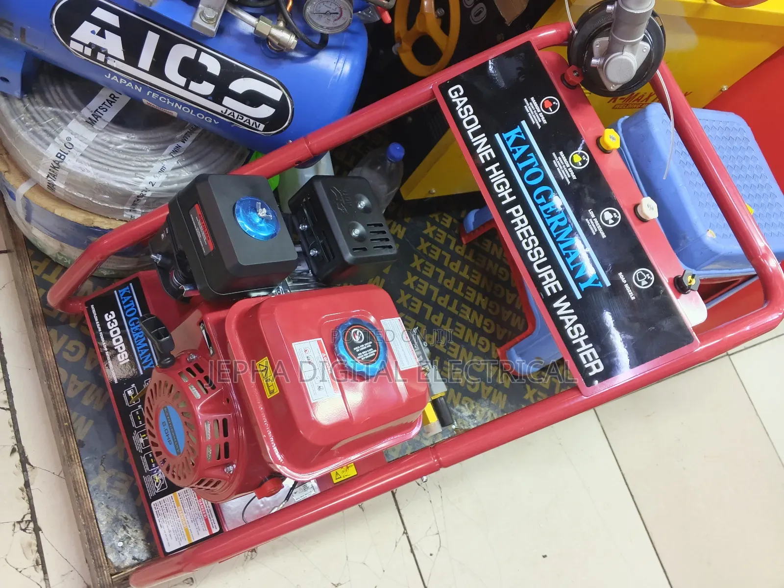 3300psi Kato Germany Gasoline High Pressure Car Wash Machine