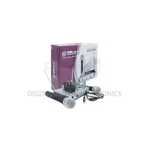 Omax Dual Channel Uhf Wireless Microphone System-Dh-744