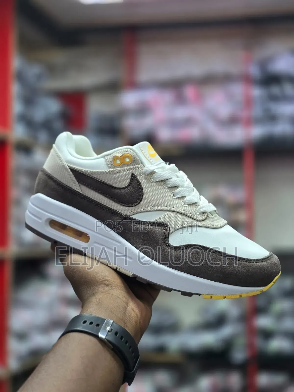 Nike Air Max 1 Premium 'Cave Stone' Sneaker.