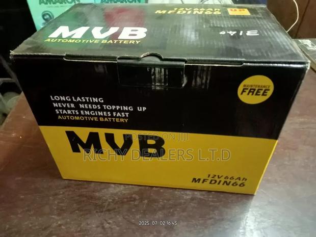 MVB Mfdin66 (12v 66ah) Car Battery
