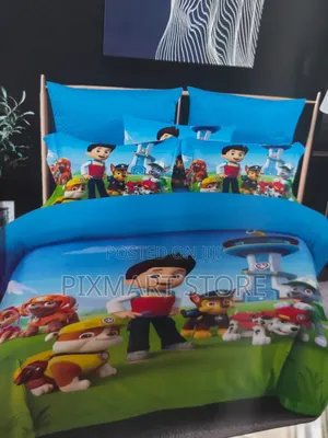 4×6 Cartoon Bedding Set – Duvet, Bedsheet Pillowcases